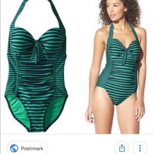 😎 NWOT Merona ‘Pinup Style’ Halter One Piece